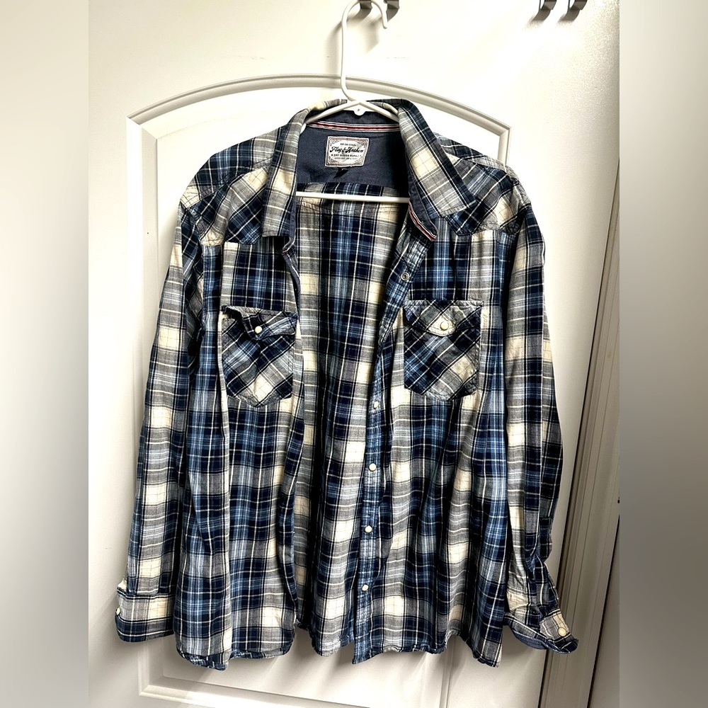 Flag & Anthem button down western style xxl